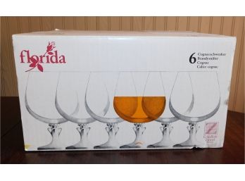 Florida Cristallerie Zwiesel Germany Schott Cristal Wine Glasses - Set Of 6 - NEW IN BOX