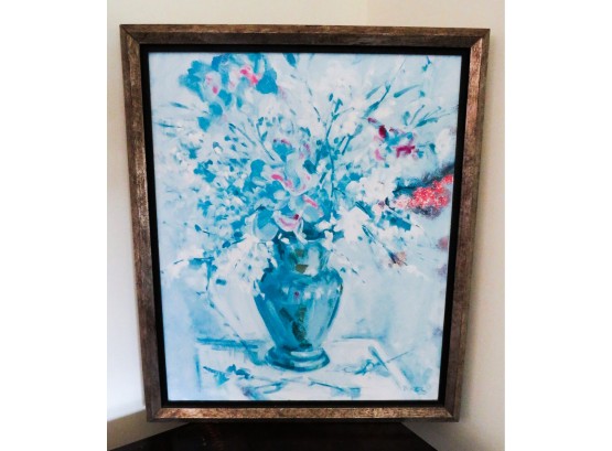 'Green Vase' Signed Irvin Baker - Created From Original Painting - 3/04  L22.5' X H27'