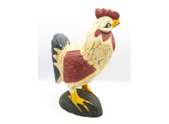 Beautiful Wooden Rooster - Home Decor - 12' Tall