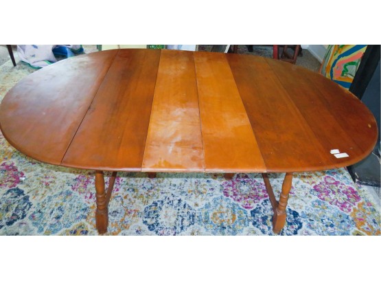 Vintage Mid Century Wooden Table W/ 2 Leaves