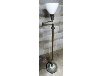 Vintage - Heavy Brass Floor Lamp - Tested - H53' X 11'diameter