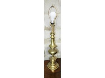 Vintage Brass Table Lamp - Tested - H29.5' X D6'