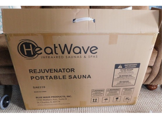 HeatWave BSA6310 Rejuvinator Portable Sauna, 38 Inch, Gray