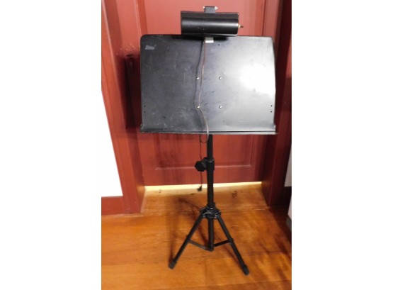 Adjustable Height Music Sheet Stand With Attached Light