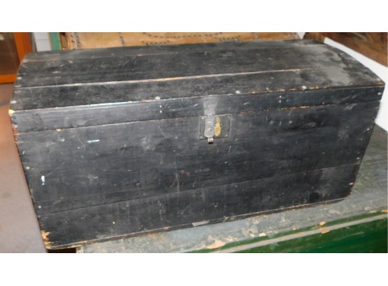 Vintage Black Storage Chest/trunk