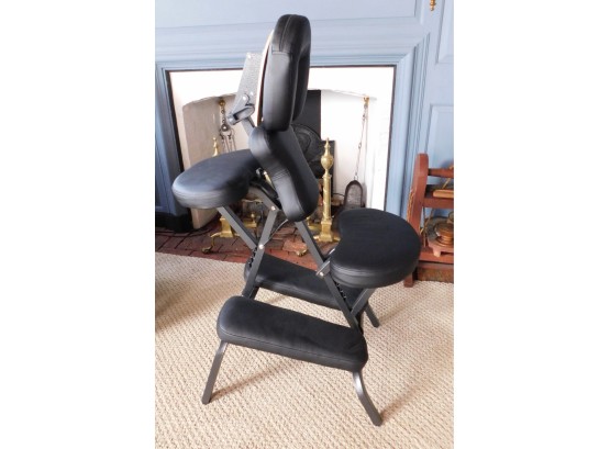 Collapsable Massage Chair With Black Canvas Carry Bag