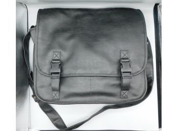 Kenneth Cole Unlisted - Black Leather Men's Attache Bag New With Tag