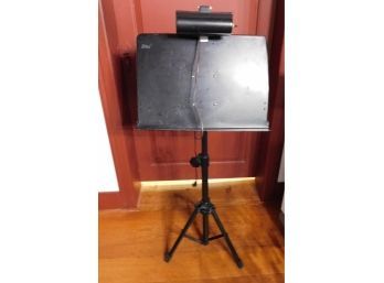 Adjustable Height Music Sheet Stand With Attached Light