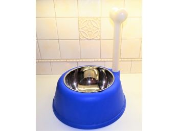 Alessi Two-Piece Resin & Stainless Steel Dog Bowl
