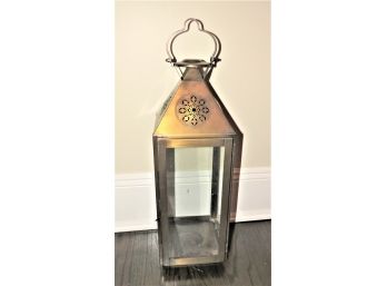 Decorative Metal & Glass Lantern