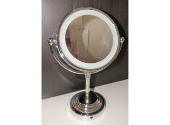 Conair Battery Operated, Double Sided, 5x Magnifying, Lighted Table Top Mirror