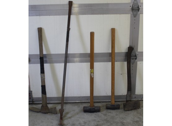 Lot Of Assorted Sledge Hammers / Axes - 5 Total