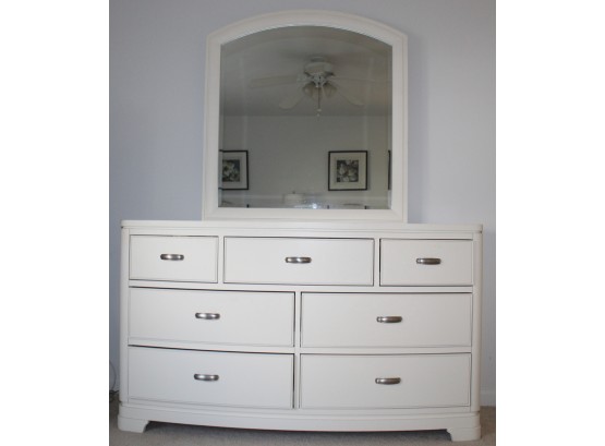 Kids Legacy Classic White 7 Drawer Wooden Dresser & Mirror