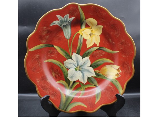 Lovely Tulip / Floral Decorative Plate
