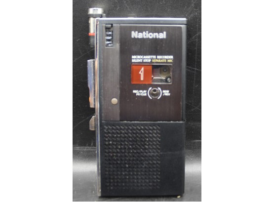 National Micro Cassette Recorder RN-z10 W/ Case & Instructions