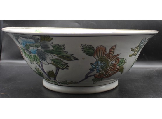 Stunning Oriental Hand Painted Floral Decorative Bowl