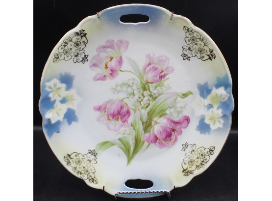 Stunning Floral Decorative Plate Made In Germany
