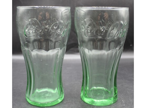 Vintage Pair Of Coca Cola Glasses