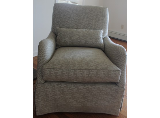 Exquisite Thomasville Gray Upholstered Arm Chair