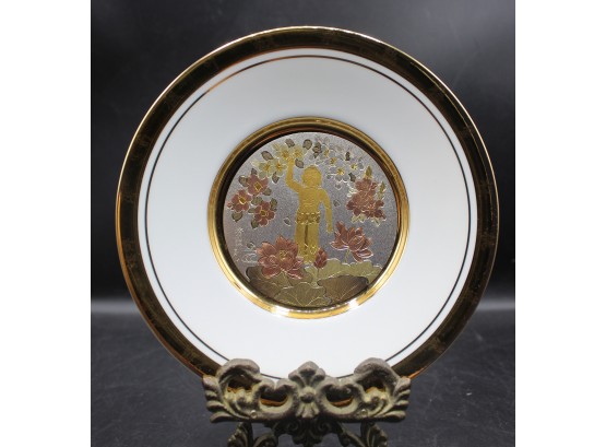 Buddha's Birthday Lotus & Baby Buddha Collectors Plate - The Hamilton Collection