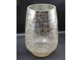 Lovely Cackled Glass Vase
