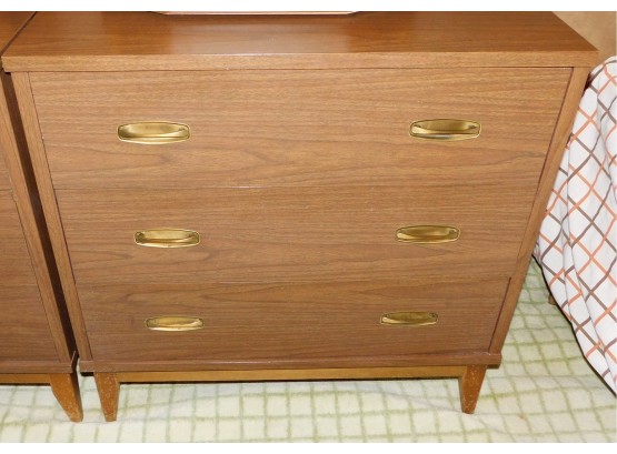 Mid-Century Modern Maurice Villency Style Bureau Three Drawer Dresser
