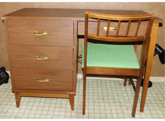 Mid-Century Modern Maurice Villency Style Desk & Chair