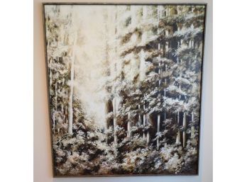 Miriam Ecker Winter Forest Oil Painting On Canvas