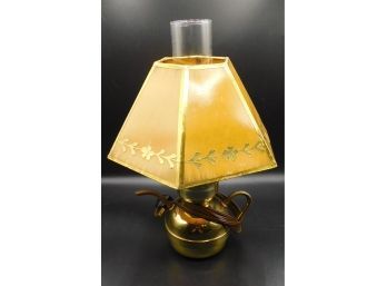 Vintage Oil Lamp Style Glass Table Lamp