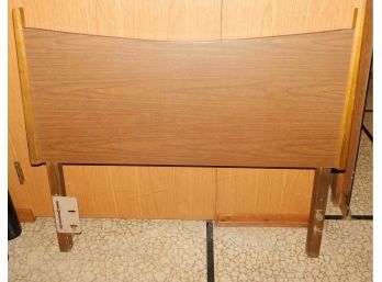 Vintage Brown Formica Twin Size Headboard