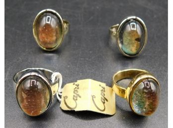 The Capricious Mood Ring By Capri - Set Of Four