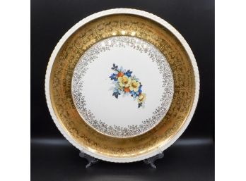 Fine Porcelain 22K Gold Decorated Plate