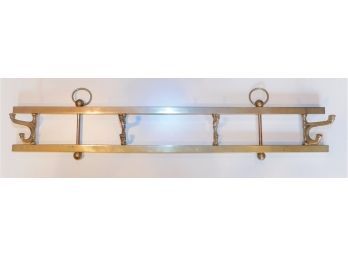 Elegant Brass Hanging Coat Hook Rack