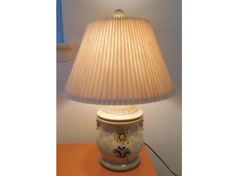 Vintage Ceramic Floral Table Lamp