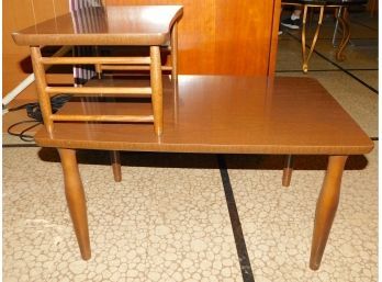 Vintage MCM Wooden Accent End Side Table