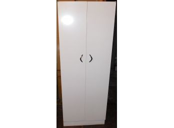 Raymac White Metal Cabinet With Four Shelves
