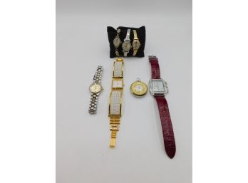 Fantastic Assorted Lot Of Women's Wrist Watches & Pendant Watch Face