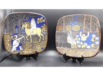Arabia Finland Decorative Plate Set - Set Of Two