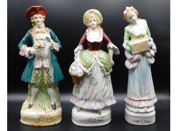 Vintage Ceramic Figurines Made In Occupied Japan - Set Of Three
