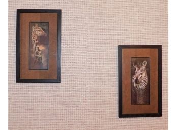 Zebra & 'Giraffe' By Ruane Manning Style Young & Curious Series- Set Of Two
