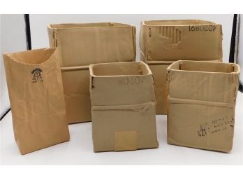 ORIGINAL Michel Harvey Paper Bag & Cardboard Box Inspired Clay Pots - Set Of Five