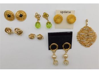Fabulous Assorted Lot Of Costume Jewelry Earrings - Set Of 6 Pairs