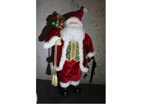 4Ft Outdoor Santa Decoration With Sleigh Bells