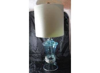 Pair Of Plastic Table Lamps W/Shade