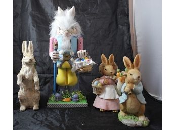 Easter Nutcracker W/Assorted Easter Decorations