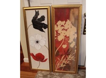 Home Goods Framed Floral Wall Hangings, Set Of 2