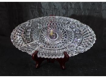 Crystal Oval Candy Dish