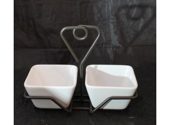 Pampered Chef Serving Bowls W/Stand