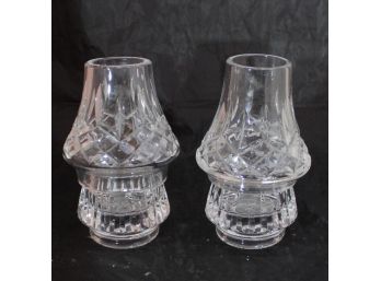 Set Of 2 Crystal Candle Holders
