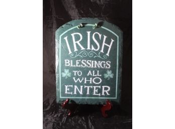 Stone Irish Blessings Plaque
